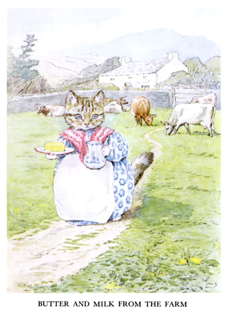 BUTTER AND MILK FROM THE FARM